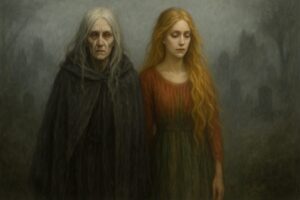 老婆と若い女性、二つの姿で描かれたバンシーの象徴